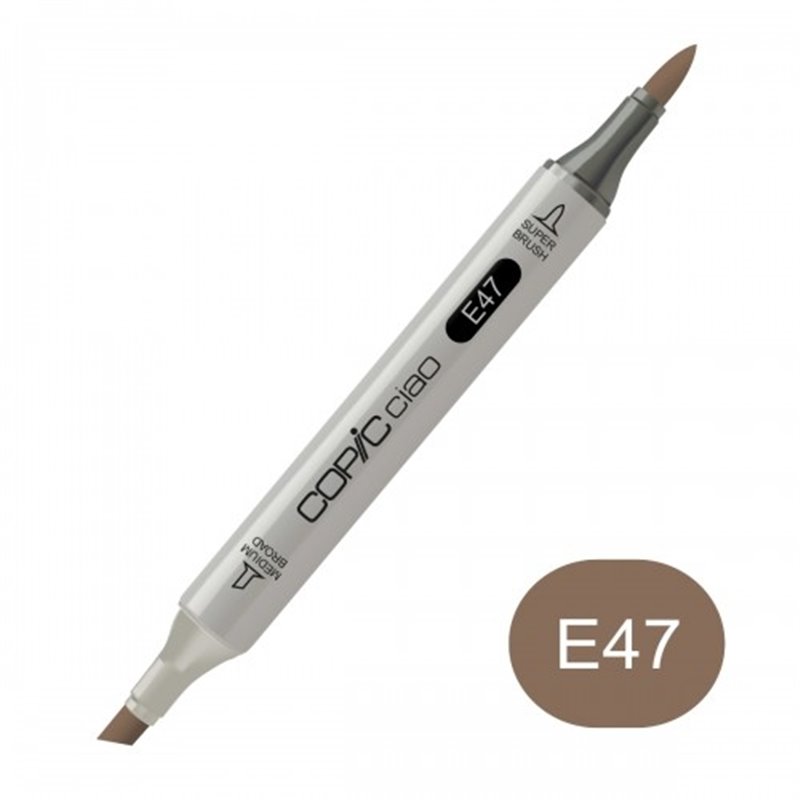 COPIC CIAO NUM E47 DARK BROWN COD C2E47