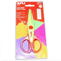 TIJERA APLI CREATIVA ZIG ZAG 13 CM COD 12817