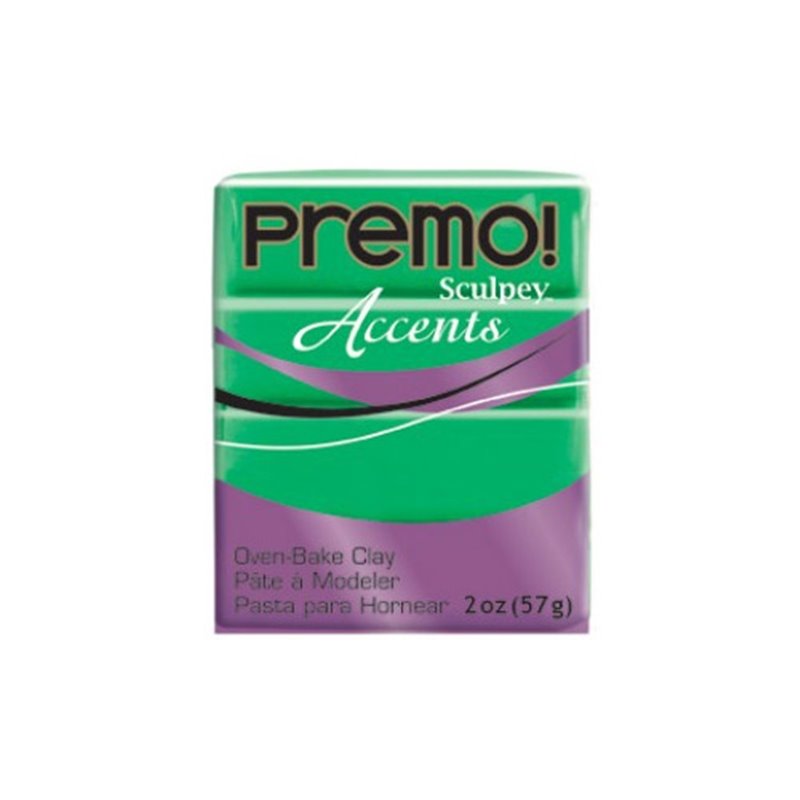 SCULPEY PREMO ACCENTS 57 G NUM. 5048 VERDE TRANSLUCIDO