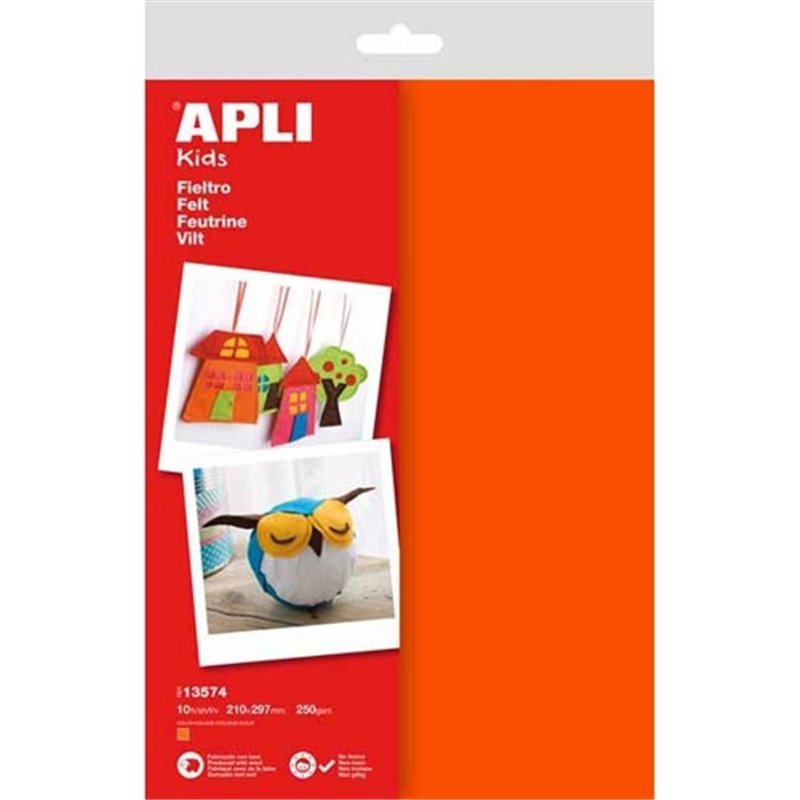 FIELTRO APLI NARANJA COD 13574