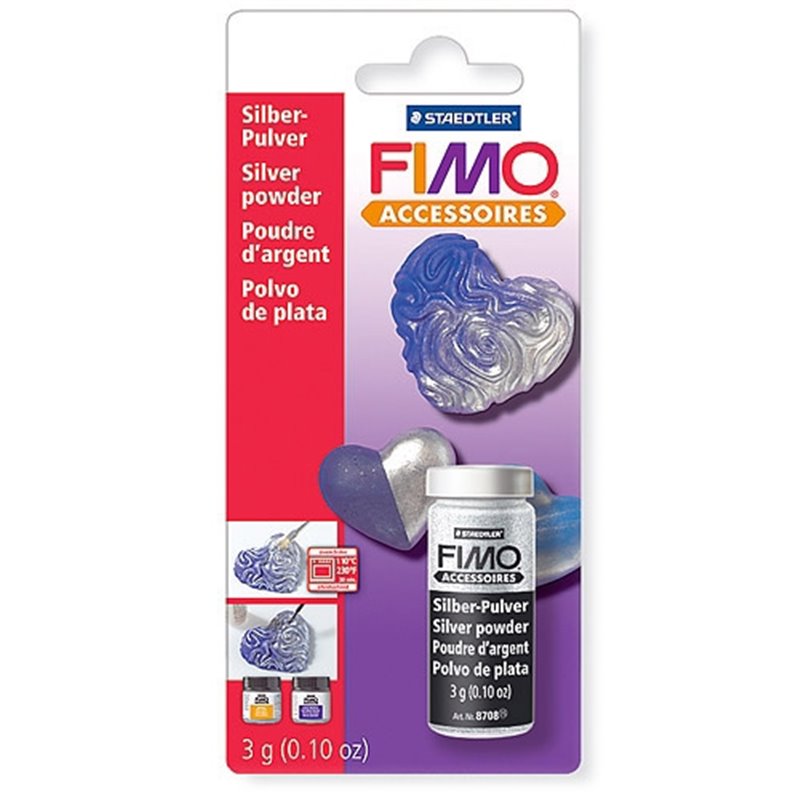 POLVO METALICO PLATA FIMO COD 8708 BK