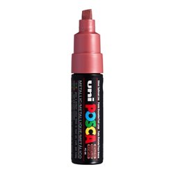 MARCADOR POSCA PC8K 8 MM ROJO METALICO