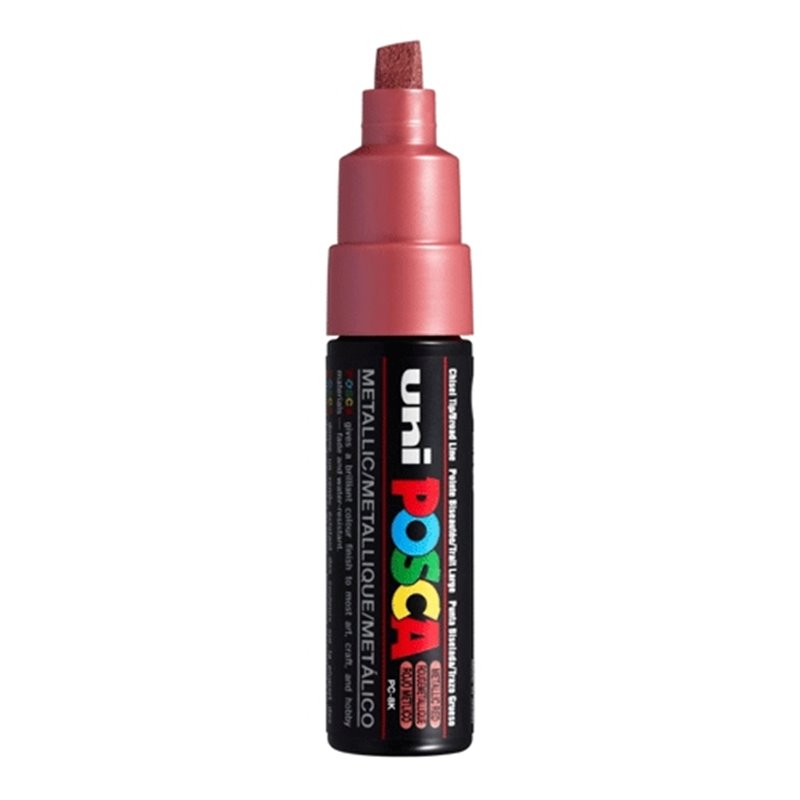 MARCADOR POSCA PC8K 8 MM ROJO METALICO