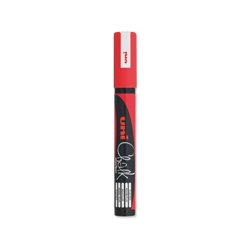 MARCADOR DE TIZA UNI CHALK 1.8-2.5 MM ROJO COD PWE-5M0400