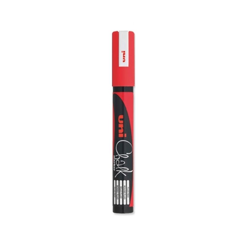 MARCADOR DE TIZA UNI CHALK 1.8-2.5 MM ROJO COD PWE-5M0400