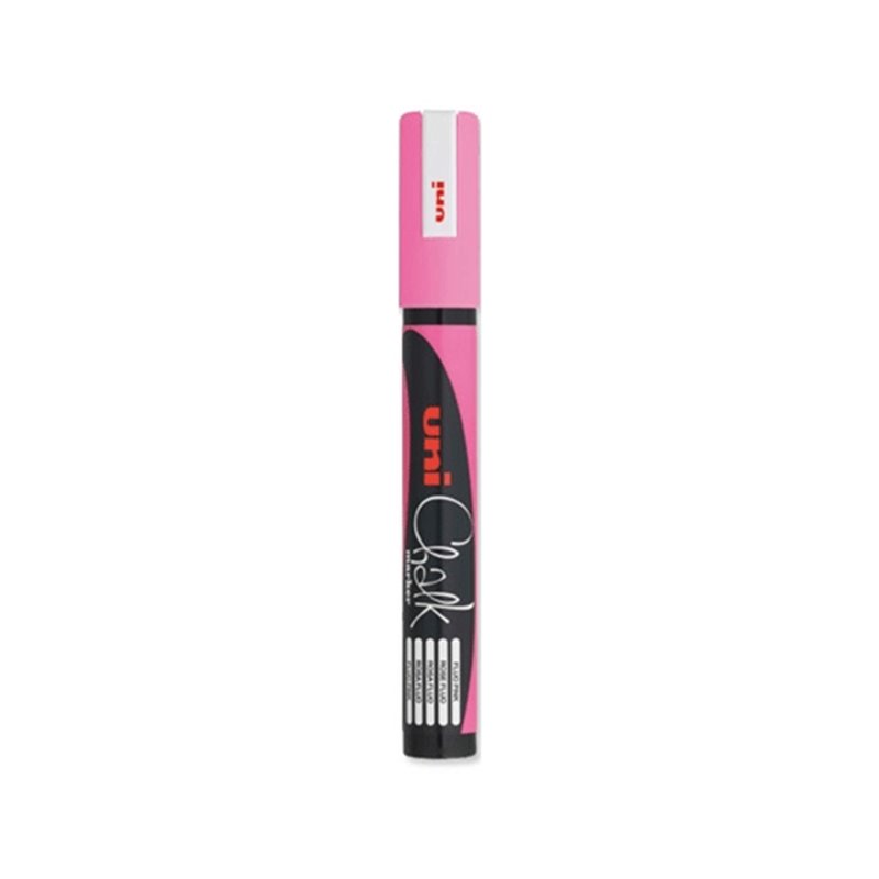 MARCADOR DE TIZA UNI CHALK 1.8-2.5 MM ROSA COD PWE-5M0600