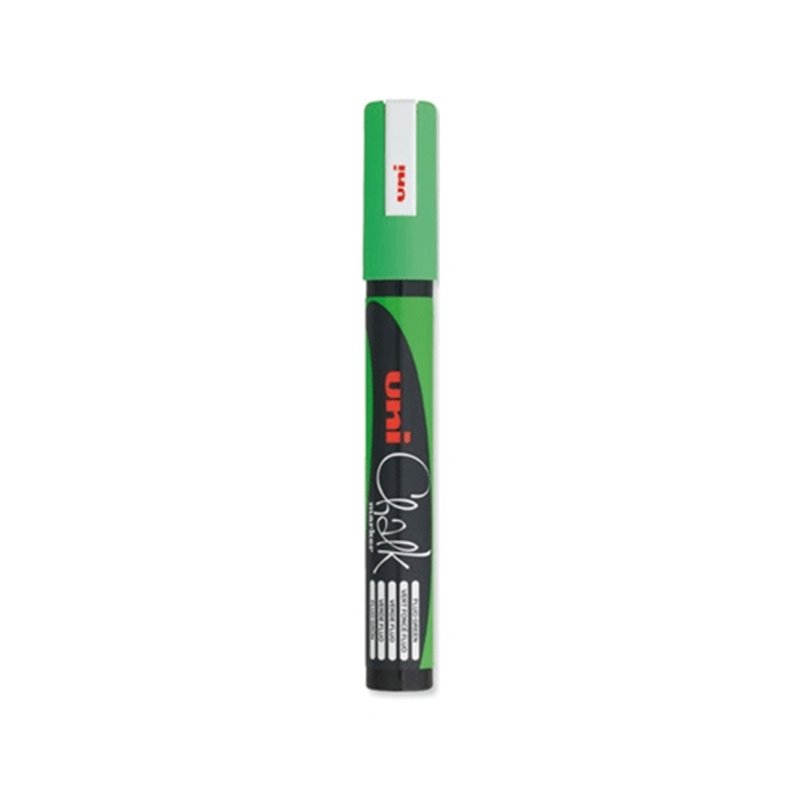 MARCADOR DE TIZA UNI CHALK 1.8-2.5 MM VERDE COD PWE-5M0500