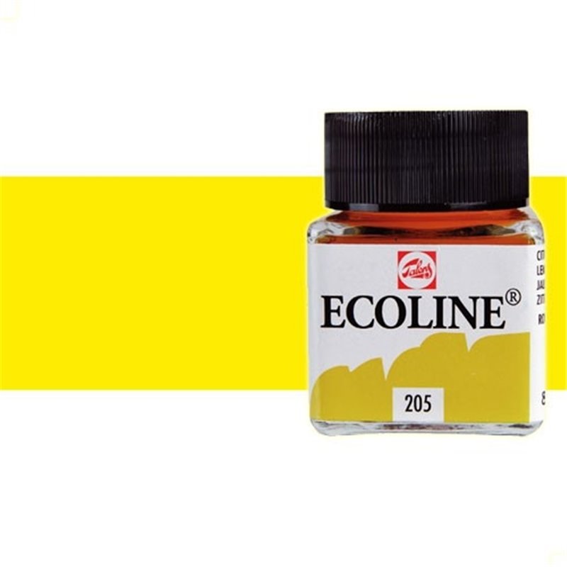 ACUARELA LIQUIDA ECOLINE 30 ML NUM 205 AMARILLO LIMÓN