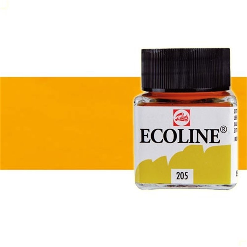 ACUARELA LIQUIDA ECOLINE 30 ML NUM 202 AMARILLO OSCURO COD 11252020