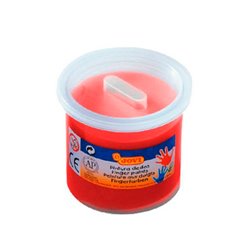 PINTURA DEDOS JOVI 125 ML BERMELLON COD 56007