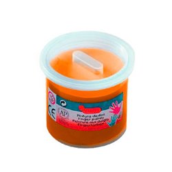 PINTURA DEDOS JOVI 125 ML NARANJA COD 56006