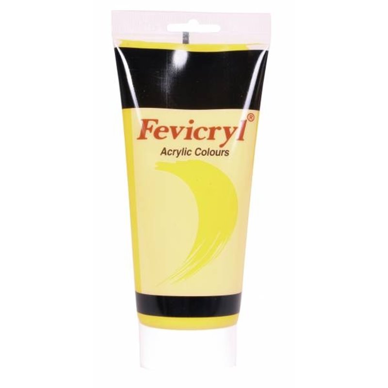 ACRILICO FEVICRYL 200 ML AC-07 AMARILLO PRIMARIO COD 0613002007