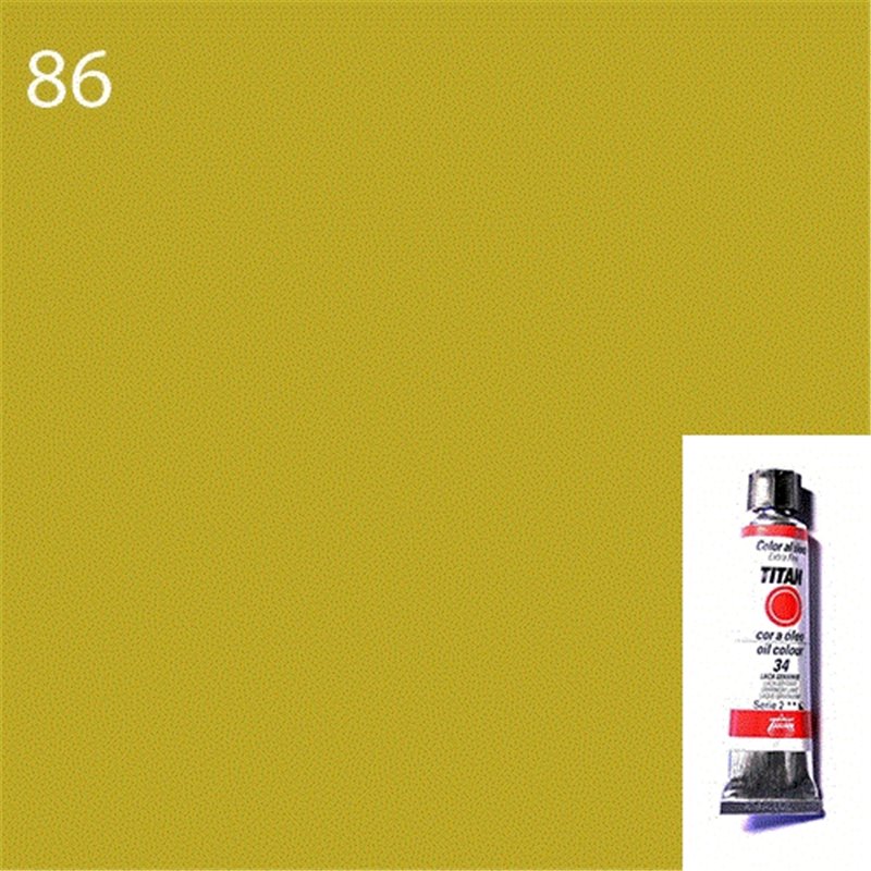 OLEO TITAN 20 ML NUM 86 OCRE AMARILLO CLARO SERIE 1 COD 000436