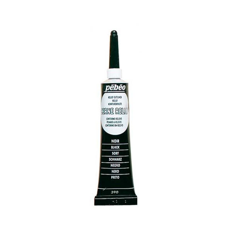 CONTORNO RELIEVE PEBEO 20 ML NEGRO COD 3900001