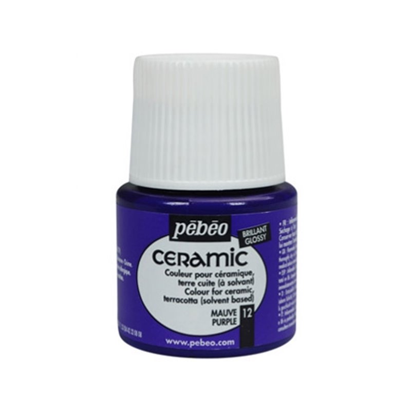 PINTURA PARA CERAMICA PEBEO CERAMIC 45 ML NUM 12 MALVA COD 025012