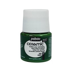 PINTURA PARA CERAMICA PEBEO CERAMIC 45 ML NUM 37 VERDE COD 025037