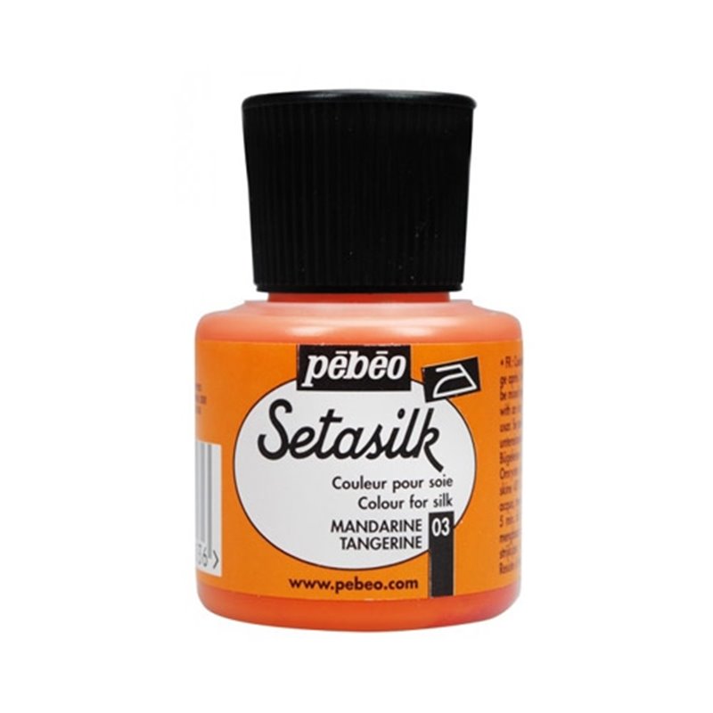 PINTURA PARA SEDA PEBEO SETASILK 45 ML NUM 03 MANDARINA COD 181003