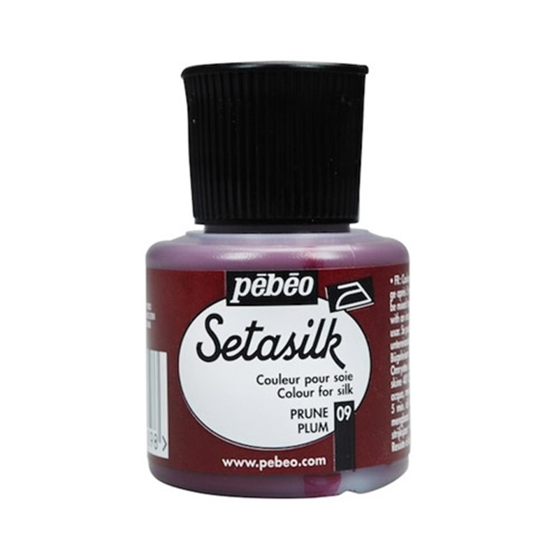 PINTURA PARA SEDA PEBEO SETASILK 45 ML NUM 09 CIRUELA COD 181009