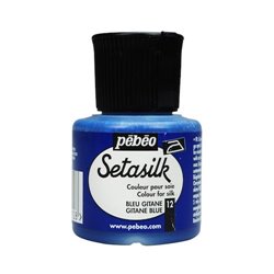 PINTURA PARA SEDA PEBEO SETASILK 45 ML NUM 12 AZUL GITANO COD 181012