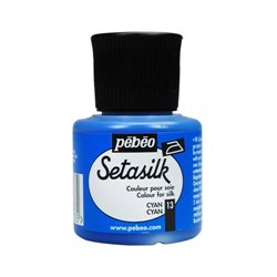 PINTURA PARA SEDA PEBEO SETASILK 45 ML NUM 13 CYAN COD 181013