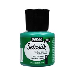 PINTURA PARA SEDA PEBEO SETASILK 45 ML NUM 16 VERDE DE ORIENTE COD 181016