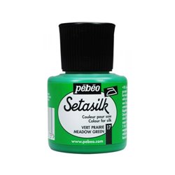 PINTURA PARA SEDA PEBEO SETASILK 45 ML NUM 17 VERDE PRADERA COD 181017