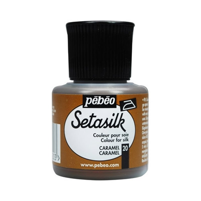 PINTURA PARA SEDA PEBEO SETASILK 45 ML NUM 20 CARAMELO COD 181020