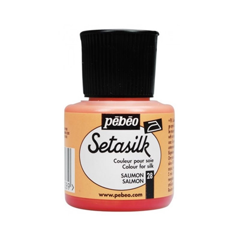 PINTURA PARA SEDA PEBEO SETASILK 45 ML NUM 28 SALMON COD 181028