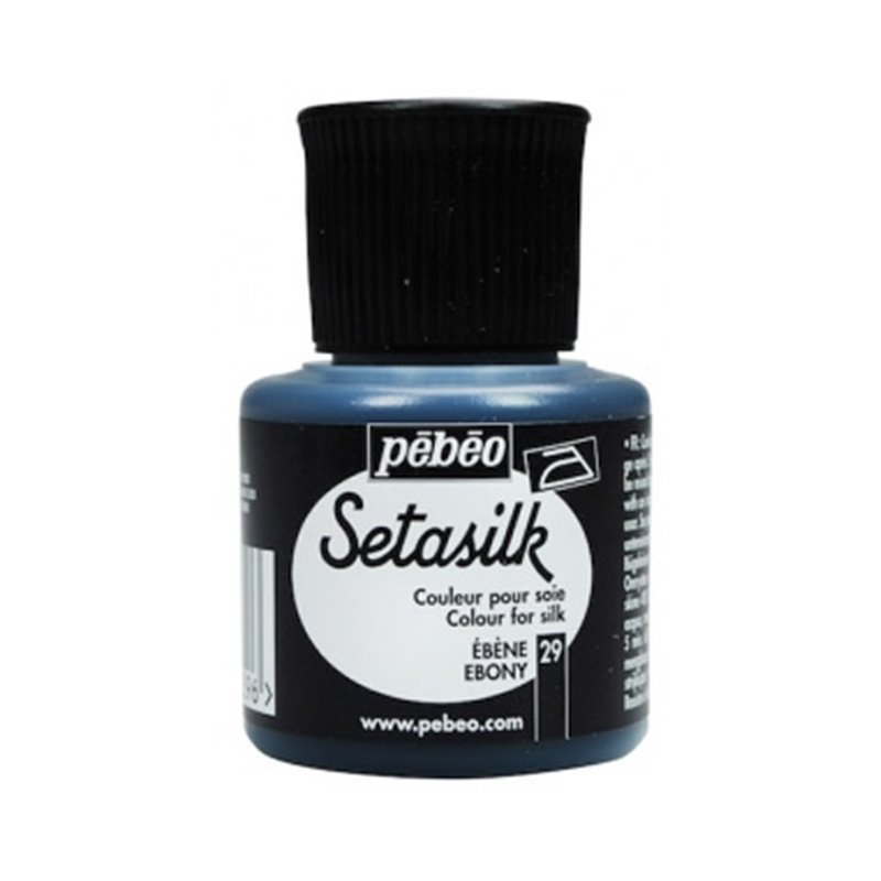 PINTURA PARA SEDA PEBEO SETASILK 45 ML NUM 29 EBANO COD 181029