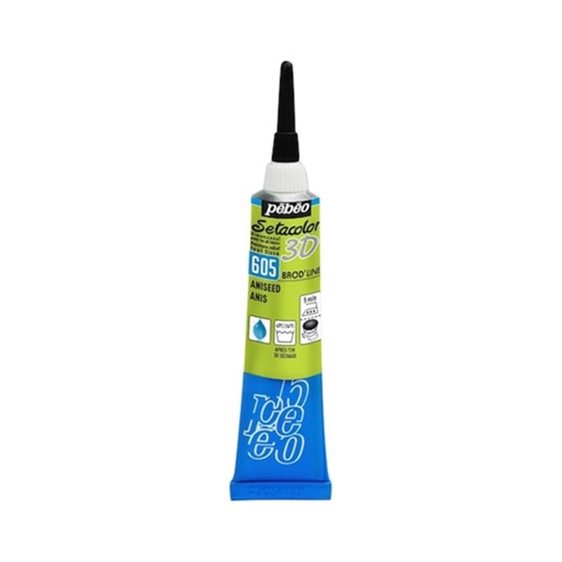 PINTURA PARA TELA PEBEO SETACOLOR 3D 45 ML NUM 05 ANIS COD 557605