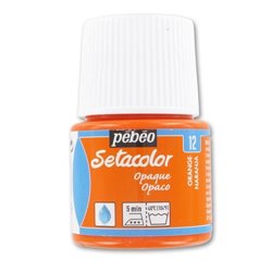 PINTURA PARA TELA PEBEO SETACOLOR OPACO 45 ML NUM 12 NARANJA COD 295012