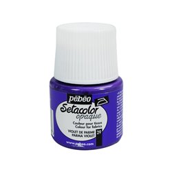 PINTURA PARA TELA PEBEO SETACOLOR OPACO 45 ML NUM 29 VIOLETA PARMA COD 295029