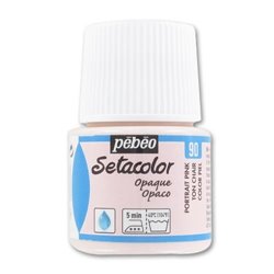 PINTURA PARA TELA PEBEO SETACOLOR OPACO 45 ML NUM 90 PIEL COD 295090