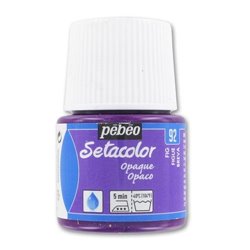 PINTURA PARA TELA PEBEO SETACOLOR OPACO 45 ML NUM 92 HIGO COD 295092