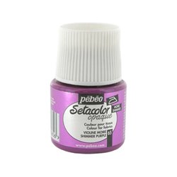 PINTURA PARA TELA PEBEO SETACOLOR OPACO TORNASOLADO 45 ML NUM 65 VIOLETA COD 295065