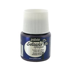 PINTURA PARA TELA PEBEO SETACOLOR OPACO TORNASOLADO 45 ML NUM 67 CIRUELA COD 295067