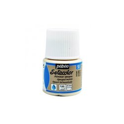 PINTURA PARA TELA PEBEO SETACOLOR OPACO TORNASOLADO 45 ML NUM 98 MARFIL COD 295098