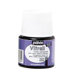 PINTURA PARA VIDRIO PEBEO VITRAIL TRANSPARENTE 45 ML NUM 33 PARMA COD 050033