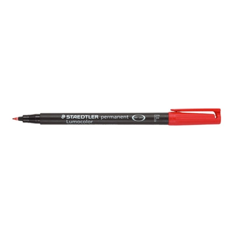 STAEDTLER LUMOCOLOR PERMANENTE ROJO PUNTA FINA