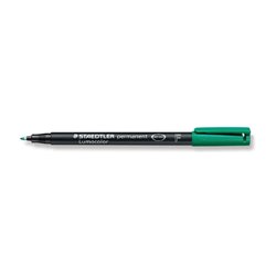 STAEDTLER LUMOCOLOR PERMANENTE VERDE PUNTA FINA