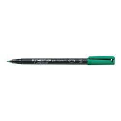 STAEDTLER LUMOCOLOR PERMANENTE VERDE PUNTA SUPERFINA