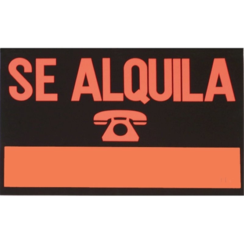 CARTEL SE ALQUILA 70 X 100 CM