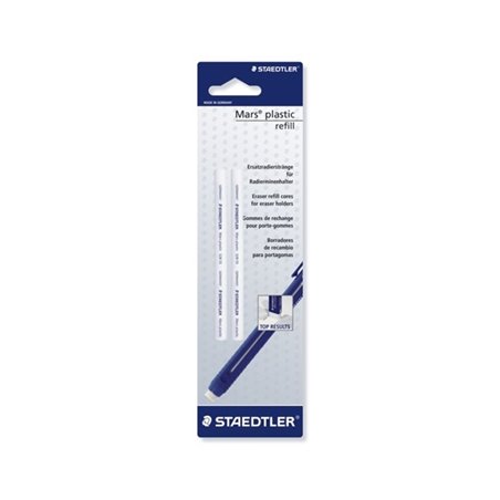 GOMA DE BORRAR STAEDTLER PARA PORTAGOMAS STAEDTLER MARS PLASTIC 528 50 2 UDS COD 528 55 BK