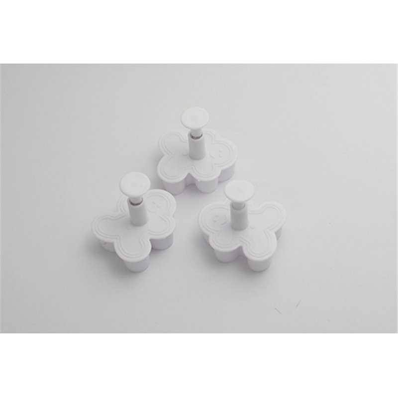 CORTADORES CON EXPULSOR MUÑECO FELIZ 3 UDS COD 21491