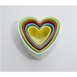 CORTADORES CON FORMA CORAZON 5 UDS COD 50771 2