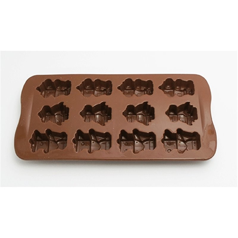 MOLDE DE SILICONA ROBOTS 12 UDS COD 053150