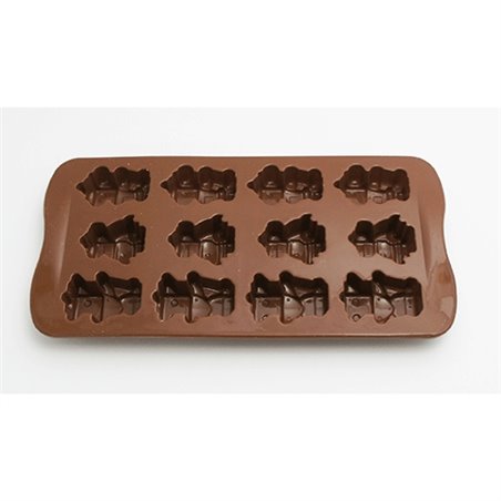 MOLDE DE SILICONA ROBOTS 12 UDS COD 053150