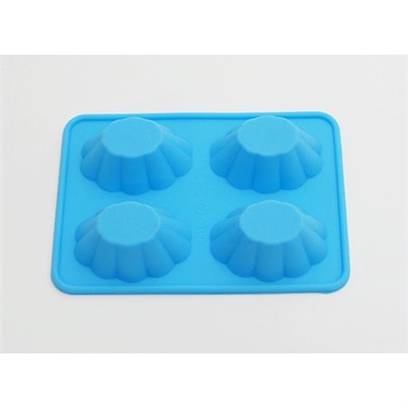 MOLDE DE SILICONA FLAN 4 UDS COD 23110