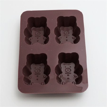 MOLDE DE SILICONA OSITO 4 UDS COD 23111
