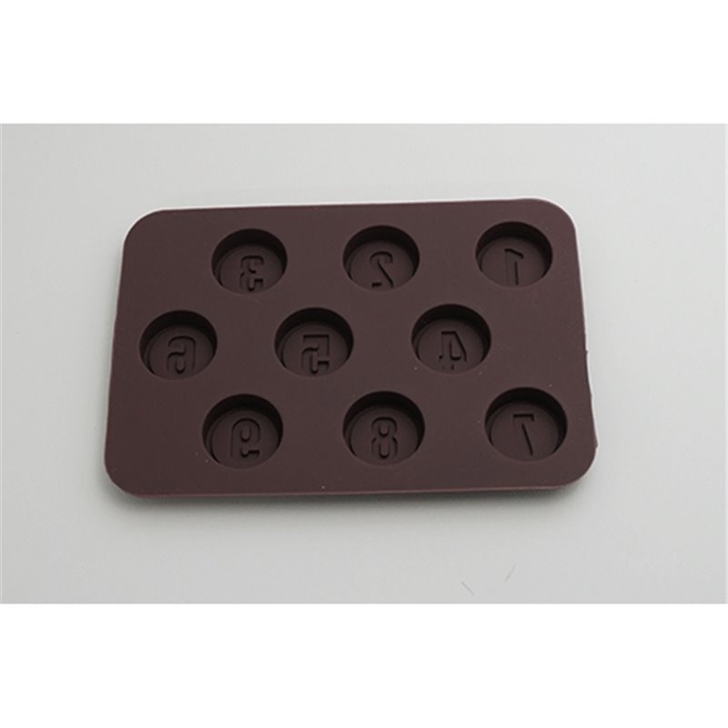 MOLDE DE SILICONA NUMEROS 9 UDS COD 22892